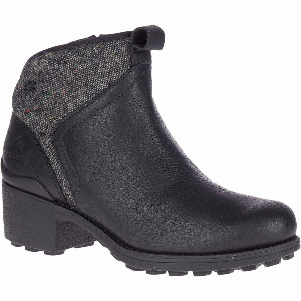 Comprar Zapatillas Merrell Merrell Chateau II Mid Pull Waterproof Botas Para Mujer Negros Grises